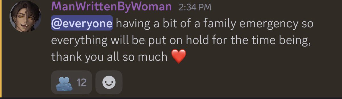 ManWritten's tweet image. Throwing this here, will post when I can