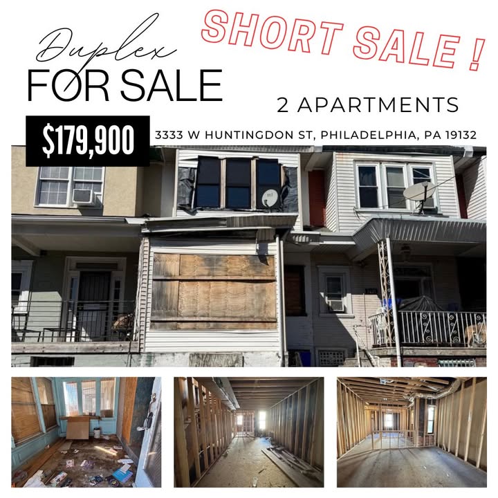 DavidFoster215's tweet photo. FOR SALE!!
📍3333 W Huntingdon St, Philadelphia, PA 19132 
💰$179,900 
🛏Units: 2
📐SQ FT: 0.02a
Acres/Lot SF:  1,318 
Tax Annual Amt / Year:  $3,360
🧑🏽💻David Foster REALTOR® 
📲 215•779•2862 or 302-440-4153
📧 info@davidfoster215.com https://t.co/JFDjOktlsf