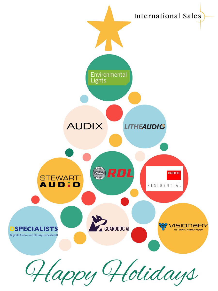 From our team <a href="/intlsalesnet/">International Sales</a>... Thank you for your business! It was a pleasure working with and meeting you at the trade shows this year.

🎄We wish you Happy Holidays from all our brands. And look forward to seeing you again next year!

#HappyHolidays #AVtweeps