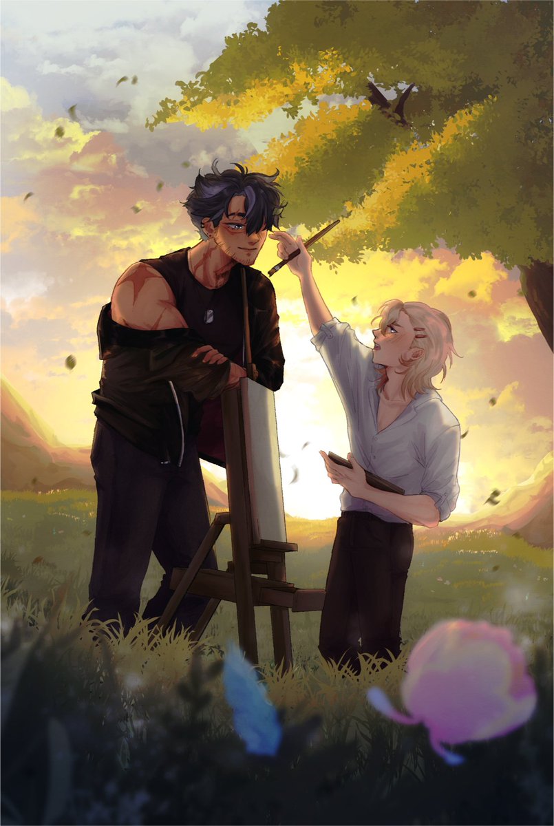 Finally get to share what I drew for <a href="/wrioneyzine/">L'Illusionniste et le Duc: LEFTOVERS!</a> 🥹🩷

#wrioney