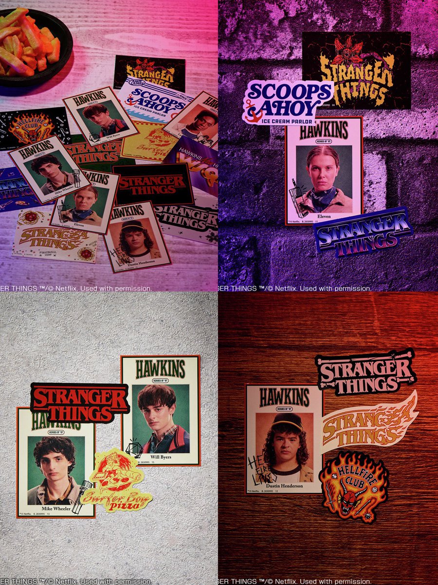 japancapsuletoy's tweet photo. 【Stranger Things ステッカーつきポテトスティック Wチーズ味】
12月29日(月)発売の食玩。

※23日(火)〜ファミマ先行発売🟢 https://t.co/5HvD4ejNkF