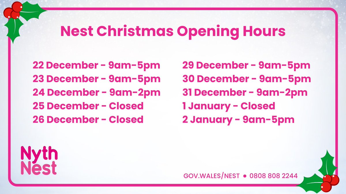 Our social media will not be monitored from 24 December to 1 January. 

To speak to someone, you can call our advice centre during our festive opening hours, on freephone 0808 808 2244.