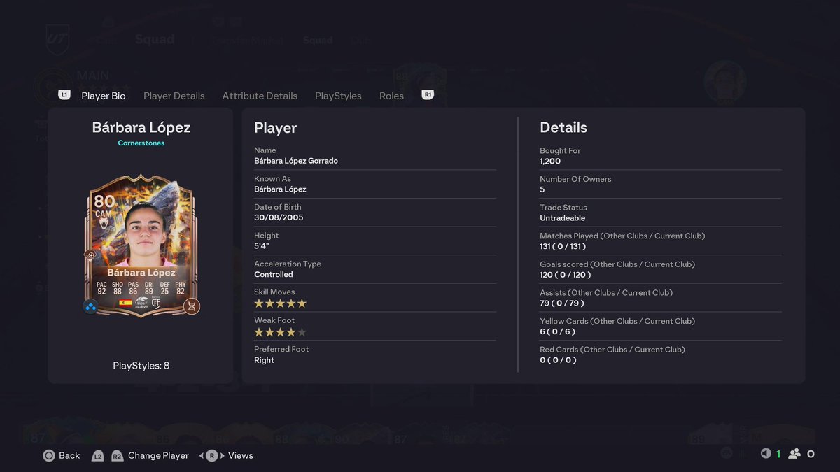 WryyyOverdrive's tweet photo. @rxckydusa 80 rated still with those ingame stats she is crazy and now with rapid shw is zooming, still need a 5 star wf and gamechanger evo and its perfect, 92 finishing is crazy https://t.co/M4k1MxGBNV