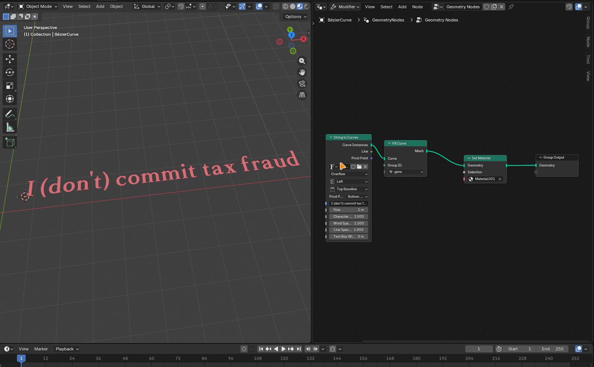 PurrelyBased's tweet photo. Since most of what I'll use for Blender is going to be motion graphics and particles, that's exactly what I'm learning for now.

It's surprising how transient knowledge of nodes is between Fusion and Blender... Mf what do you mean I can even mesh 3D text with nodes??? https://t.co/VY6rII18SK
