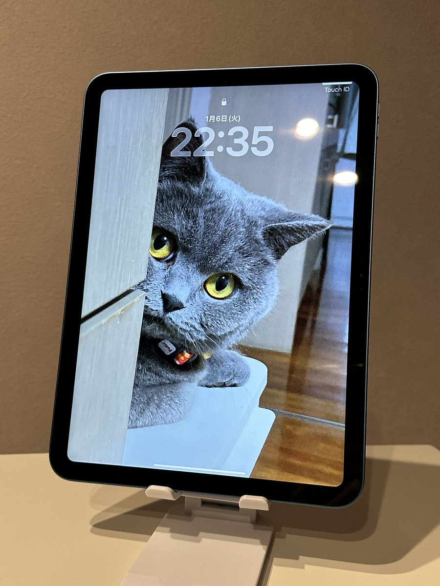 Apple初売りで買ったiPad(第11世代)が届きました。 綺麗な青✨ 今まで