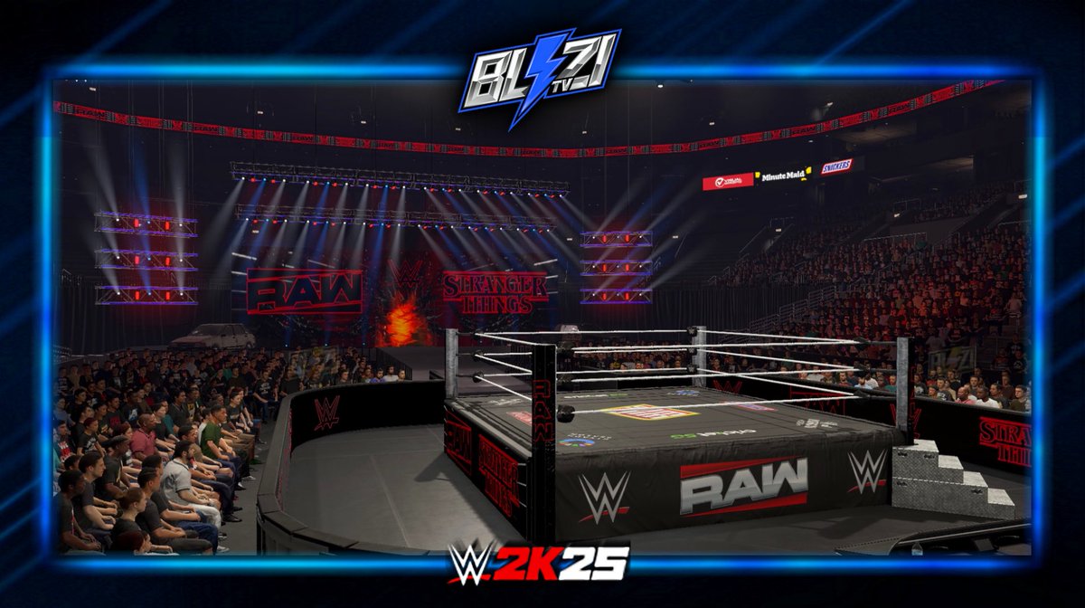 BliziTV's tweet image. 🚨 NEW UPLOAD ON #WWE2K25 COMMUNITY CREATIONS ! 

✭ #WWERaw x @Stranger_Things ‘26 Arena (MOST ACCURATE)

➡️ Available on ALL PLATFORMS (PS4, Xbox One, PC, PS5, Xbox Series X/S) in « Show » &amp;amp; « Arena » sections ! 

🔎 Search Tags : BliziTV - RAW - RAWStrangerThings26

ENJOY ‼️…