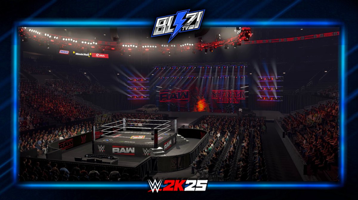 BliziTV's tweet image. 🚨 NEW UPLOAD ON #WWE2K25 COMMUNITY CREATIONS ! 

✭ #WWERaw x @Stranger_Things ‘26 Arena (MOST ACCURATE)

➡️ Available on ALL PLATFORMS (PS4, Xbox One, PC, PS5, Xbox Series X/S) in « Show » &amp;amp; « Arena » sections ! 

🔎 Search Tags : BliziTV - RAW - RAWStrangerThings26

ENJOY ‼️…