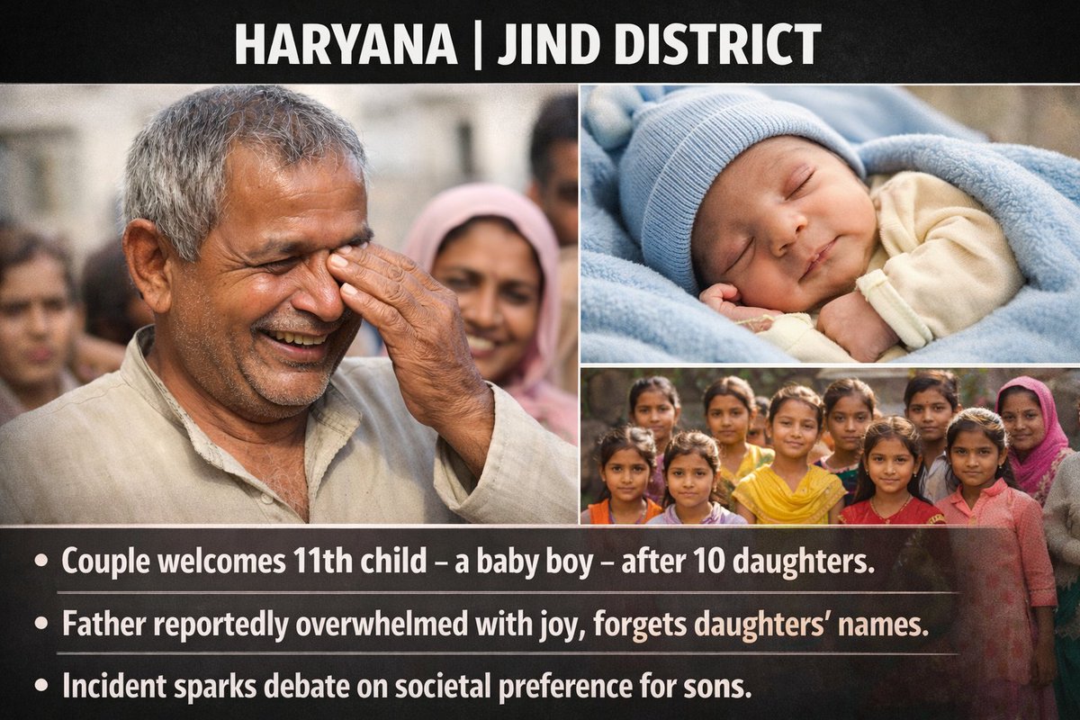 The father reportedly expressed overwhelming joy and even forgot the names of his daughters in the moment.