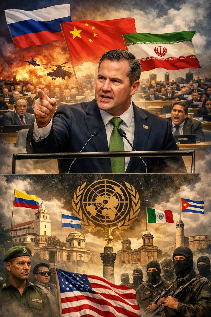 cecegkh's tweet image. Ambassador Michael Waltz putting the UN in their place and putting other countries on notice.

This is the America we voted for!
🇺🇸🇺🇸🇺🇸🇺🇸🇺🇸🇺🇸🇺🇸🇺🇸🇺🇸🇺🇸🇺🇸🇺🇸🇺🇸

At the United Nations, Ambassador Michael Waltz didn’t just draw a line, he redrew the map.

This is OUR hemisphere.
And…