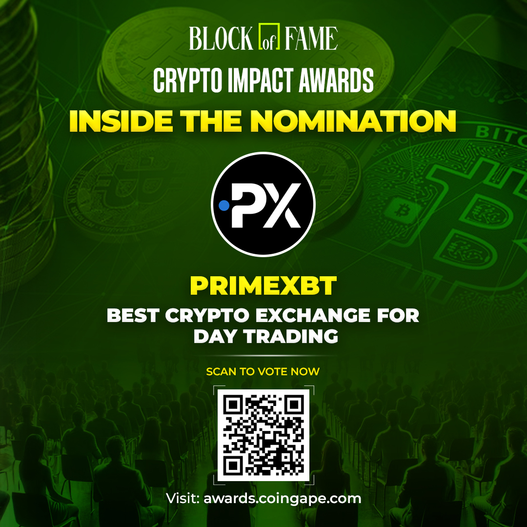 📢 Crypto Impact Awards Nominee Spotlight @PrimeXBT is nominated for Best  Crypto Exchange for Day Trading, recognized for its fast execution &  advanced trading tools 📌 Cast your vote now: https://t.co/WnTA9Yftih
