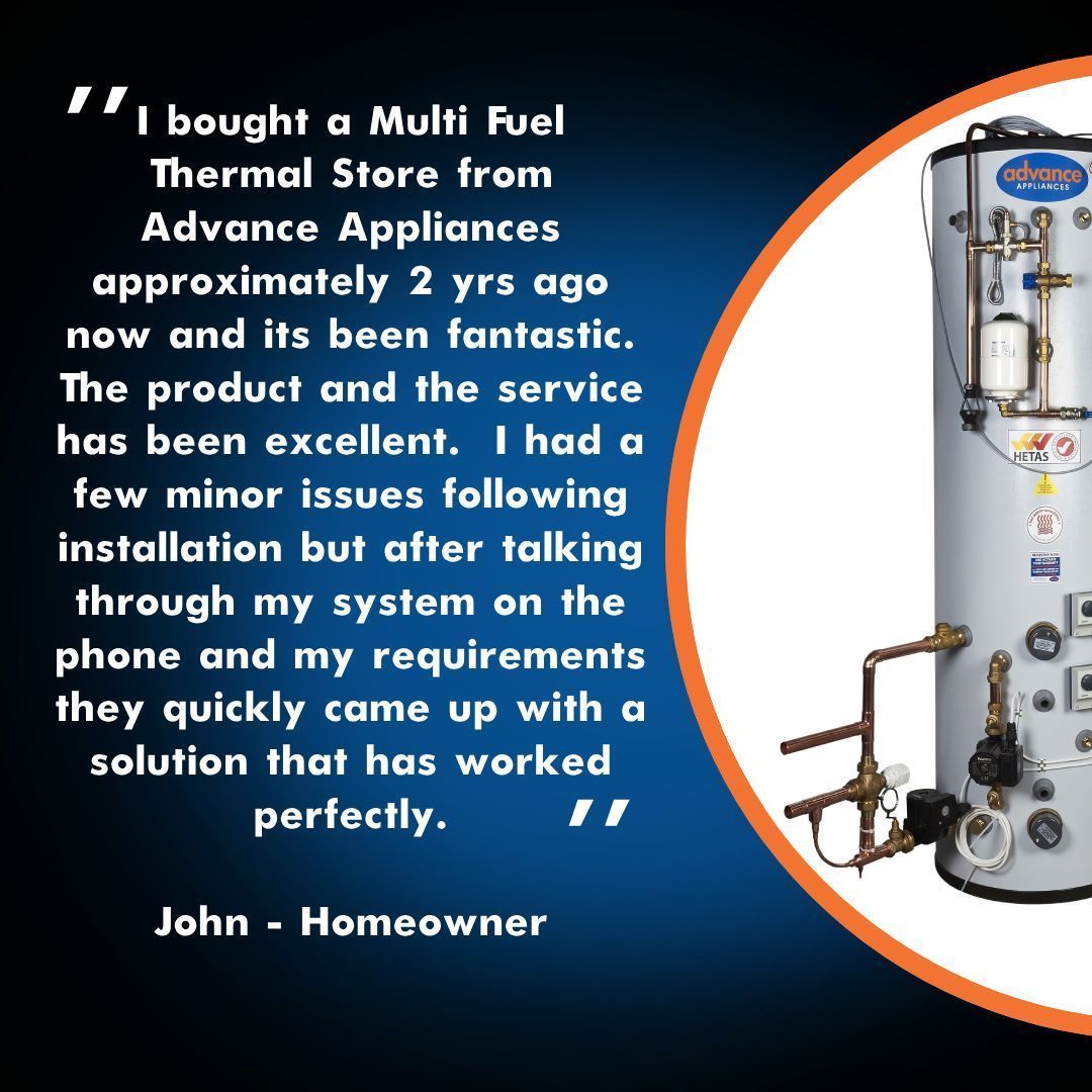 AdvanceALTD's tweet image. 📣#TestimonialTuesday! 📣 

At Advance Appliances our technical team is always happy to help and come up with the perfect solution for your requirements.

#advanceappliances #multifuel #thermalstore