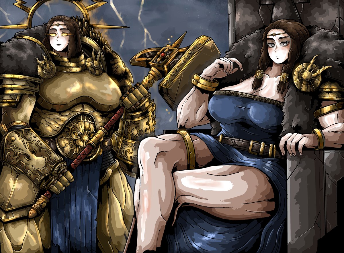 Octosoup_'s tweet photo. Sigmar, the God-King  🔨 https://t.co/ap6nbjT1It