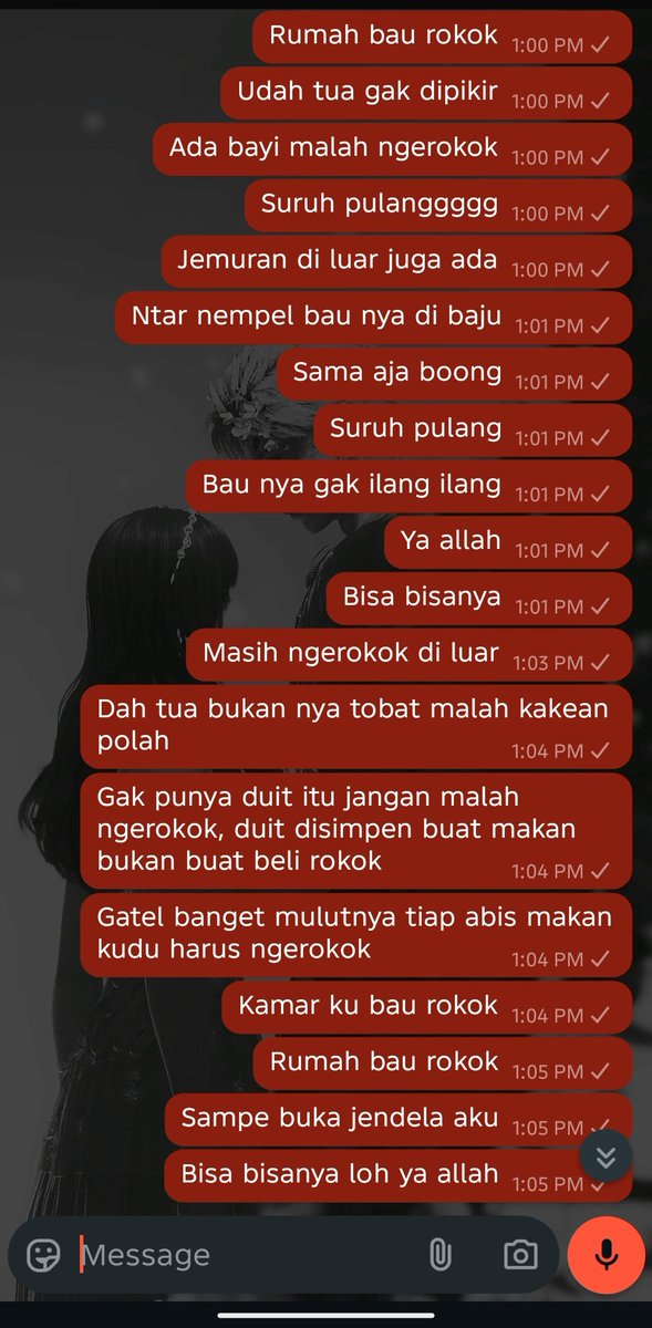 Baru aja tadi siang marah-marah ke grup keluarga inti. Alhasil aku cuci handuk, sprei kasur, selimut dan lagi cari laundry boneka gede 🙂

Ada tips nggak sih untuk nyuci yg kena asep rokok. Selama ini selalu ngebedain baju luar rumah x dalam rumah. Baju luar rumah ku biarkan +