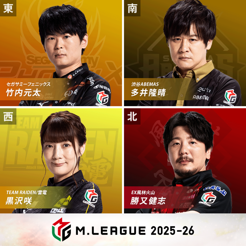 大和証券 #Mリーグ 2025-26 1/6(火) レギュラーシーズン 62日目/108日
