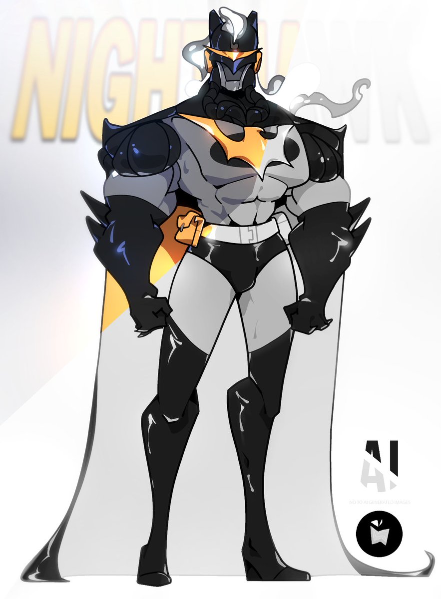 Nighthawk, a parody on Batman.