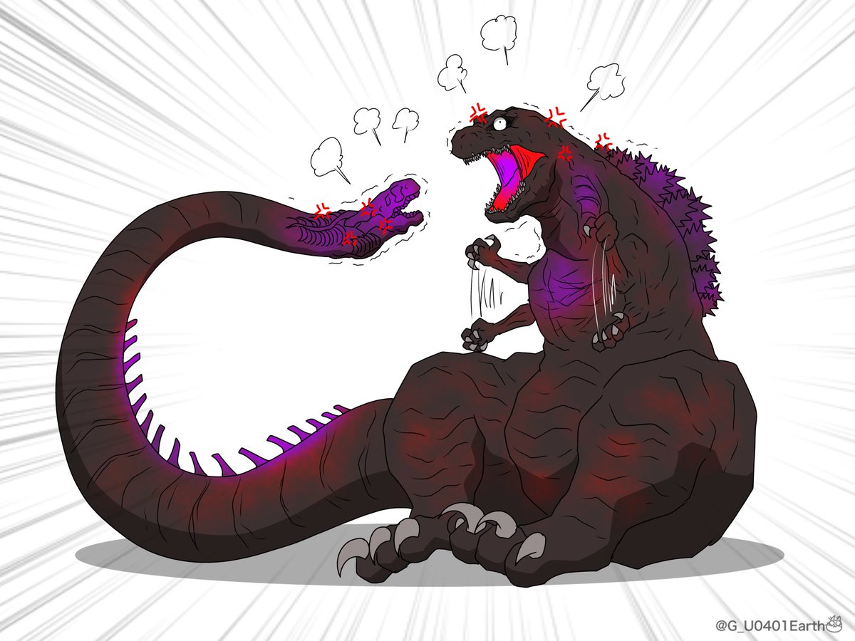 G_U0401Earth's tweet image. 頭と尻尾の口喧嘩