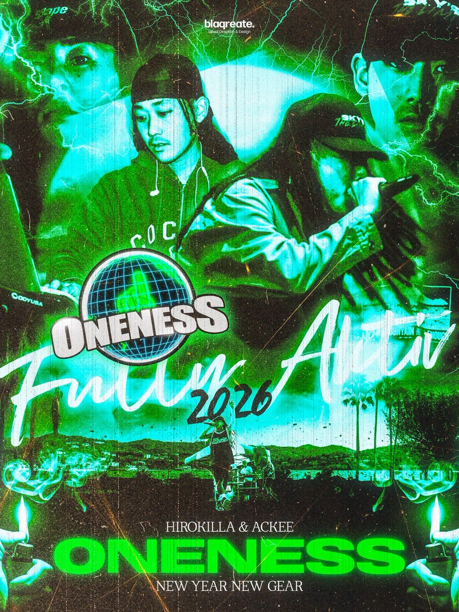🎍2026🎍
明けましておめでとうございます。

昨年度は数多くのイベントに出演させて頂き、誠にありがとうございました。

いつも支えてくれてる家族や仲間達、関係者の皆様、全国各地のプロモーターの皆様、応援してくれている皆様
本年もよろしくお願い致します。

#oneness #dancehall #reggae