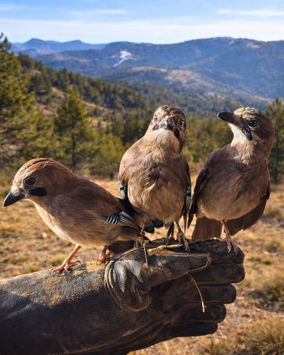 zoopirineu's tweet photo. 👑✨ Ja han arribat els Reis al Zoo del Pirineu! ✨👑
Amb plomes, caràcter trapella i molta personalitat:
💙 Betty · 💜 Estefania · 💚 El Garrulu

No porten or ni encens. Porten vida i xivarri 🪶
👉 Qui dels tres t’ha robat el cor?

#ZooDelPirineu #ReisMags #FaunaSalvatge https://t.co/0cCanjonYa
