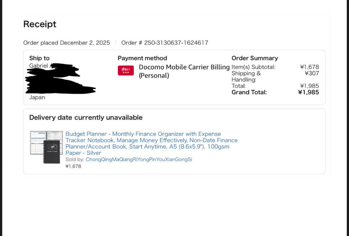 gsahcb's tweet photo. @AmazonHelp fiz uma compra na Amazon ano passado, era pra ter sido entregue dia 25,  e agora aparece que a data de entrega está indisponível, não consegui rastrear o número que enviaram, e nem consegui cancelar oque devo fazer ?vão me reembolsar ?Me ajudem por favor https://t.co/PQOttecJSk
