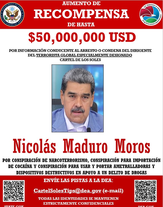 mis2centavos's tweet image. ¿Se acuerdan del "Cartel de los Soles", que según la DEA era liderado por Nicolás Maduro?

Bueno, ahora dice el Departamento de Justicia que no existe. 

¿Ya se dieron cuenta, o todavía falta?