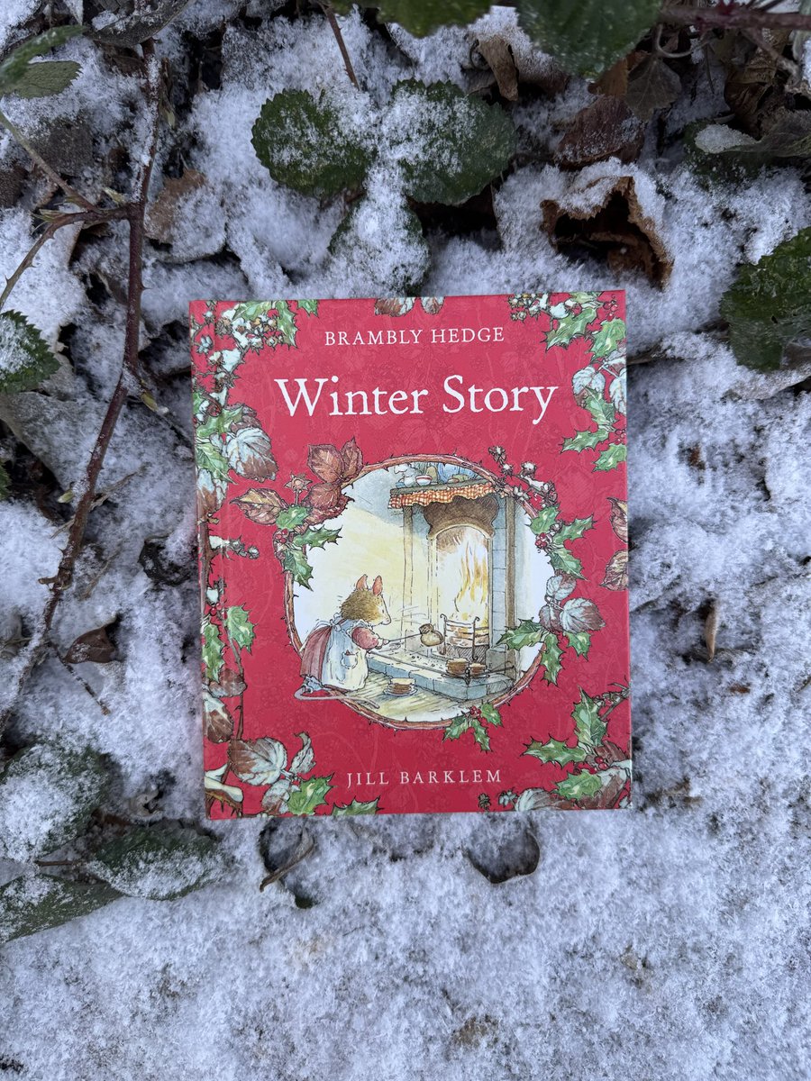 A bitter wind has whipped snow and ice along the hedgerow… but the mice are warm and cosy indoors making toast by the fire.