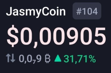 ⏰️⌛️ Soon $JASMY #JASMY to #TOP100 were we must be🚀🚀🚀