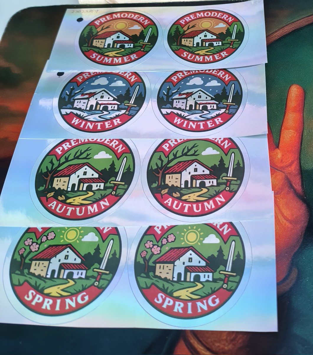 Después de la lluvia de millones del sorteo del niño ahora llega el sorteo baserri! Enhorabuena <a href="/GarciaYuse/">Yuse Garcia</a> ! Son tuyas las pegatinas foil estaciones baserri !! #premodern