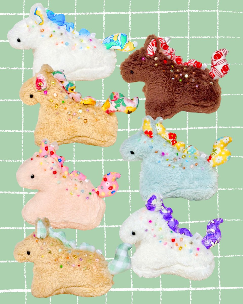 わああ、お迎え早かった…！ありがとうございます🙇‍♀️！
お迎えできなかったかたもいらっしゃるみたいなので、お馬さん、また作るから待っててね！

一月末目標でまた連れてきます🐎！