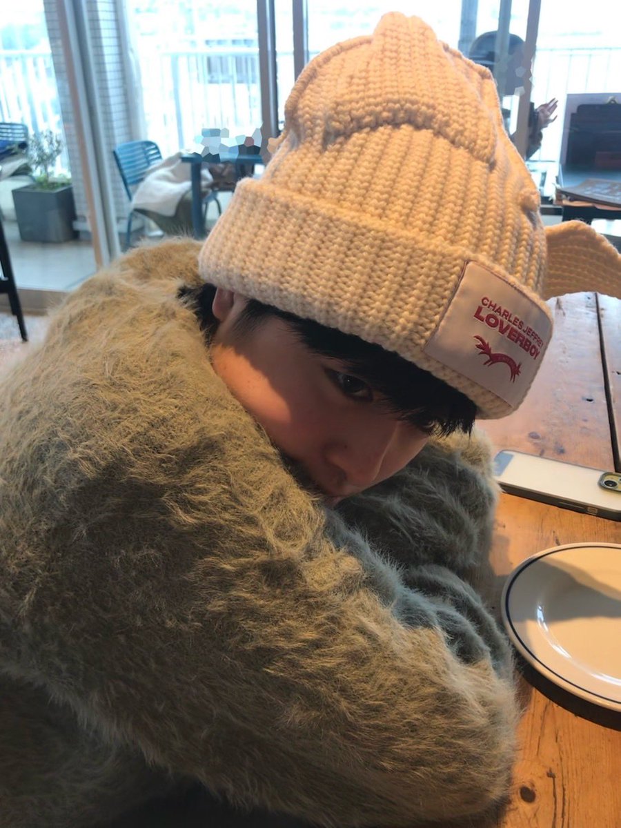 ニット帽似合ってますか？ リストくんとお買い物でゲット！！ #神戸