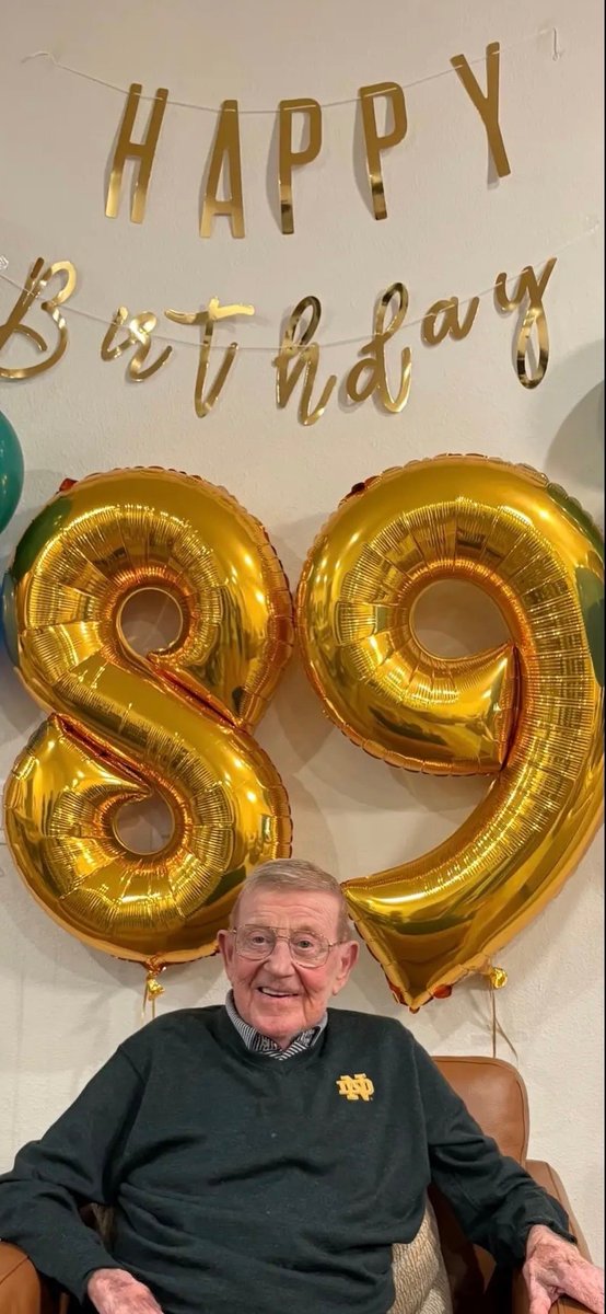 Coach,
You’ve always told us don’t count the days, make the days count. More importantly, you’ve shown us not to count the years by making all your years count. THANK YOU for your example. Your presence in our lives is a gift to each of us. 
Happy 🎂! We love you.
Love,
Your Guys