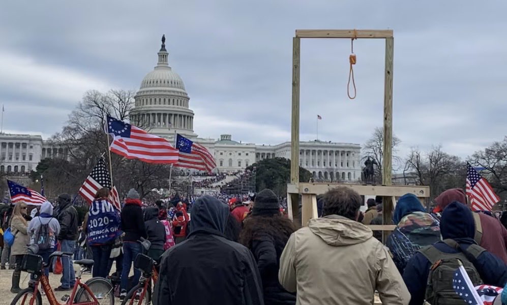 Cassidy Hutchinson testified under oath that when Trump was told the crowd was chanting “Hang Mike Pence,” he responded “to the effect of: ‘Mike deserves it.’”

He said he DESERVES TO BE HANGED!