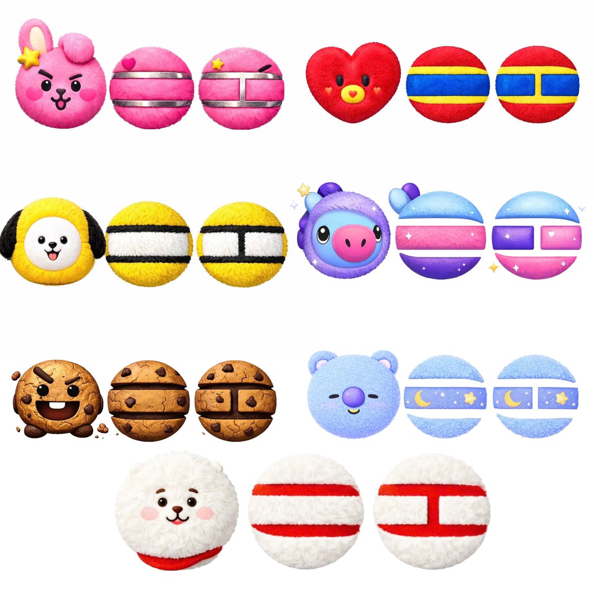 btsdaily77's tweet image. BT21 version 🫶