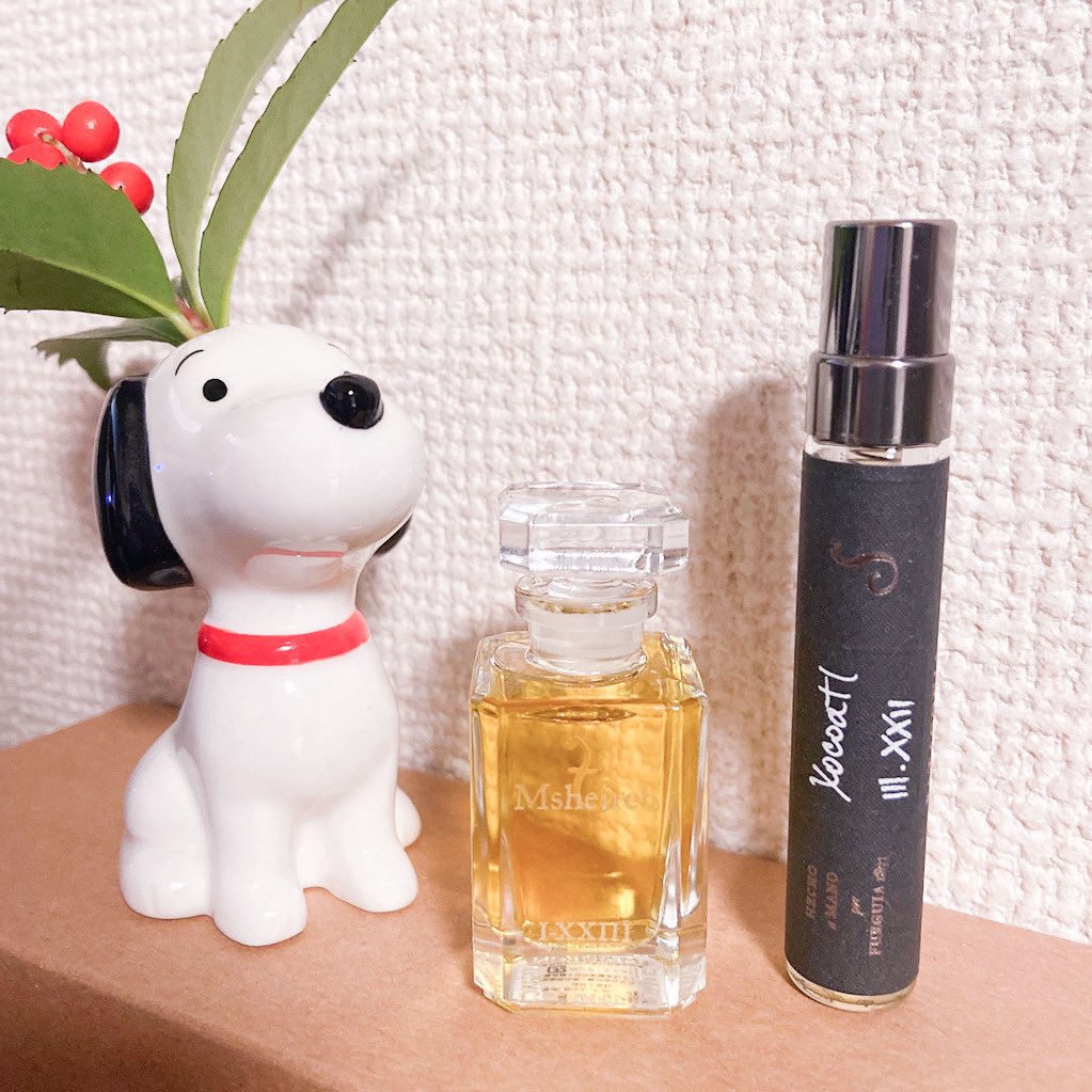 oplant's tweet image. 今日の香水はムシェイレブ×ショコアトゥル
一粒5000円のラズベリーチョコみてえだあ…🍓🍫（そんな値段のチョコあるんか？）
公式のラズベリーチョコレートは違う組み合わせなのでそれも気になる

貴族の遊びすぎるだろと思いつつ、重ね付けしないと全然無くならないので…👼💵