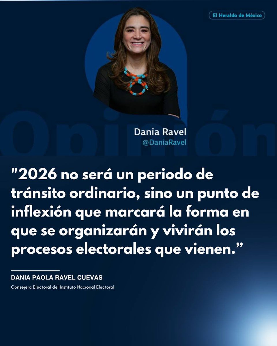 ☕️ #BuenosDías

📝 En mi artículo de hoy para <a href="/heraldodemexico/">El Heraldo de México</a>, “2026: el año de los retos institucionales”, reflexiono sobre por qué este año será un punto de inflexión para el sistema electoral mexicano: desde las elecciones locales en Coahuila, la posible aprobación de una