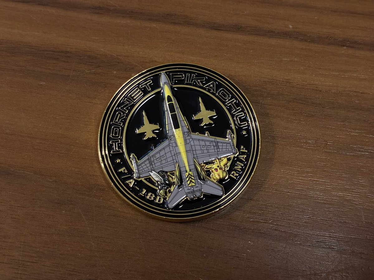 チャレンジコイン マレーシア空軍 F/A-18D 「PIKACHU」 カラーリング