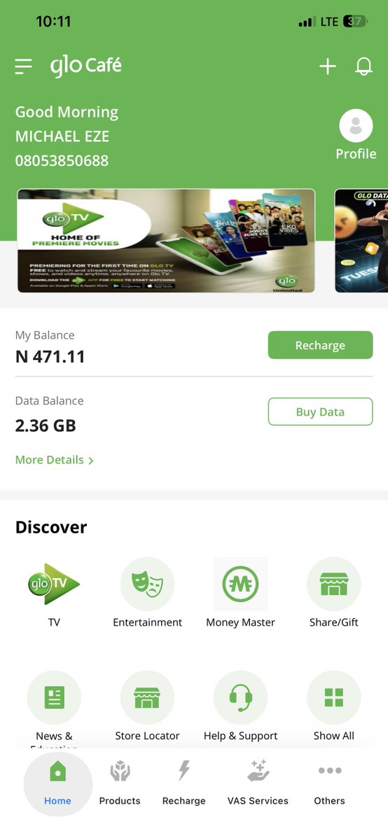 EzeChibudom's tweet photo. @GloWorld I can’t enter more details. It keeps taking me out of the app https://t.co/eS83gpzVju