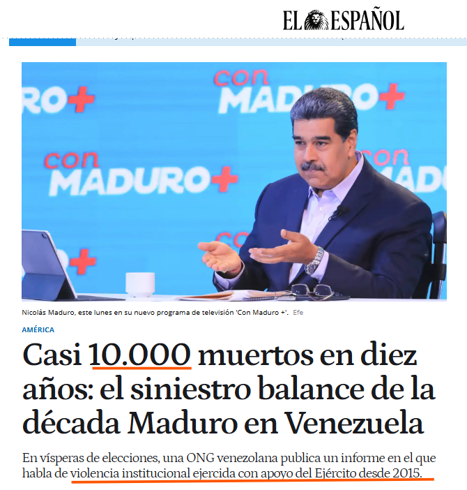 <a href="/CMonteroOficial/">Carlos Montero</a> La cantidad de muertos asesinados por el régimen del narcodictador Maduro supera los 10.000. Exigimos justicia.