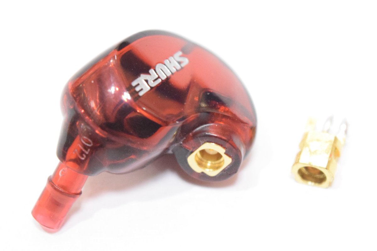 SHURE SE535LTD ピン破損のため、本体側MMCXコネクタの交換修理を行い