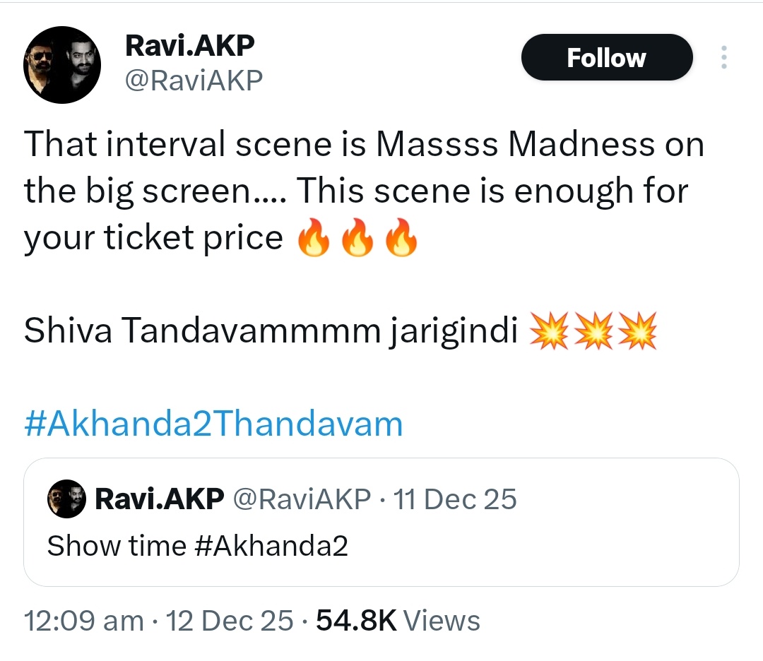 guptanagu8's tweet photo. Hero+Director Previous Combo 3 Blockbusters Ippudu 4th Movie Blockbuster Sequel Tag &amp; Ee Range Talk..

Ee Lolaakulu Gadi ANAKAPALLI Center Closing Gross Musti 30L Gross Ante MegaStar @KChiruTweets Gari 2017 lo Vacchina #KhaidiNo150 Cinema lo 50% Collection Ledu 🤣😭🗣️

#Akhanda2 https://t.co/C7FMSlRXzT