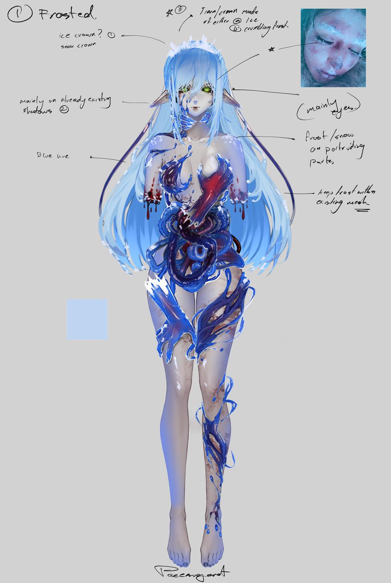 PaceArgonaut's tweet image. I was in charge for the concepts for winter Layna! Im so happy with how pretty she turned out 🤧