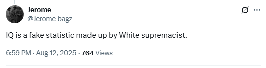 IQ is not fake.

Intelligence can be measured, and intelligence (IQ) tests measure it well. In fact, they are among the most accurate of all psychological tests.

Just because sub-Saharan Africans have an average IQ of 69—below mental retardation of 85—does not make it White