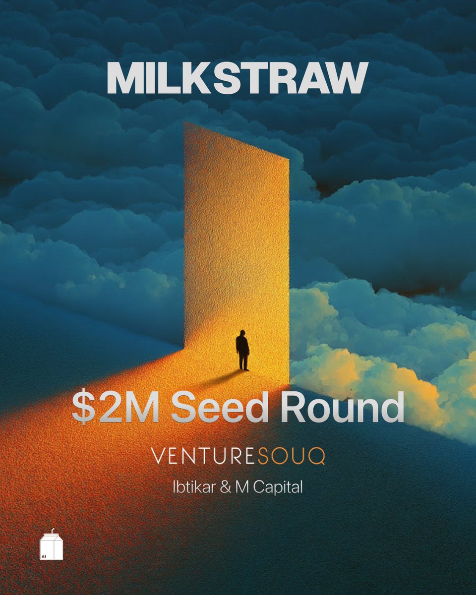We just raised our seed round 🥛

I met <a href="/jawad_shreim/">Jawad🥛</a> &amp; <a href="/anas_y_abdallah/">Anas Abdullah 🥛</a> working on a small project and we clicked instantly. Months later we went our separate ways, but we all knew we had to build something together.

Late 2023, we came back together and started <a href="/MilkStrawAI/">MilkStraw AI</a>: