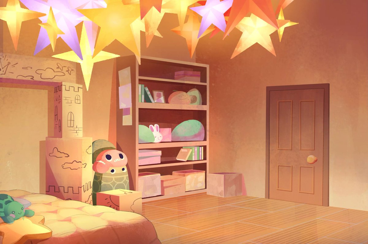 OtsuLabs's tweet image. Just wanna show you the background of @NeurosamaAI's room in her Colorful Array MV. A warm tone space filled with little details that shape her world💜

Produced by Otsu Labs &amp;amp; @Vedal987
