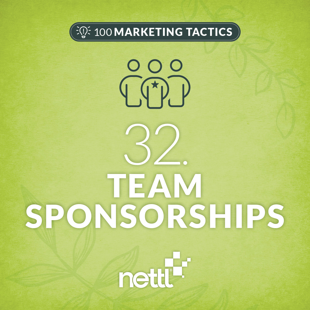 Marketing Tactic 32/100: Team Sponsorships

Team sponsorships aren’t just a logo on a shirt. They’re a shortcut to local trust. 

Support a team or event your customers already care about, show up in the community, and stay top of mind when it’s time to buy. 🏆📍