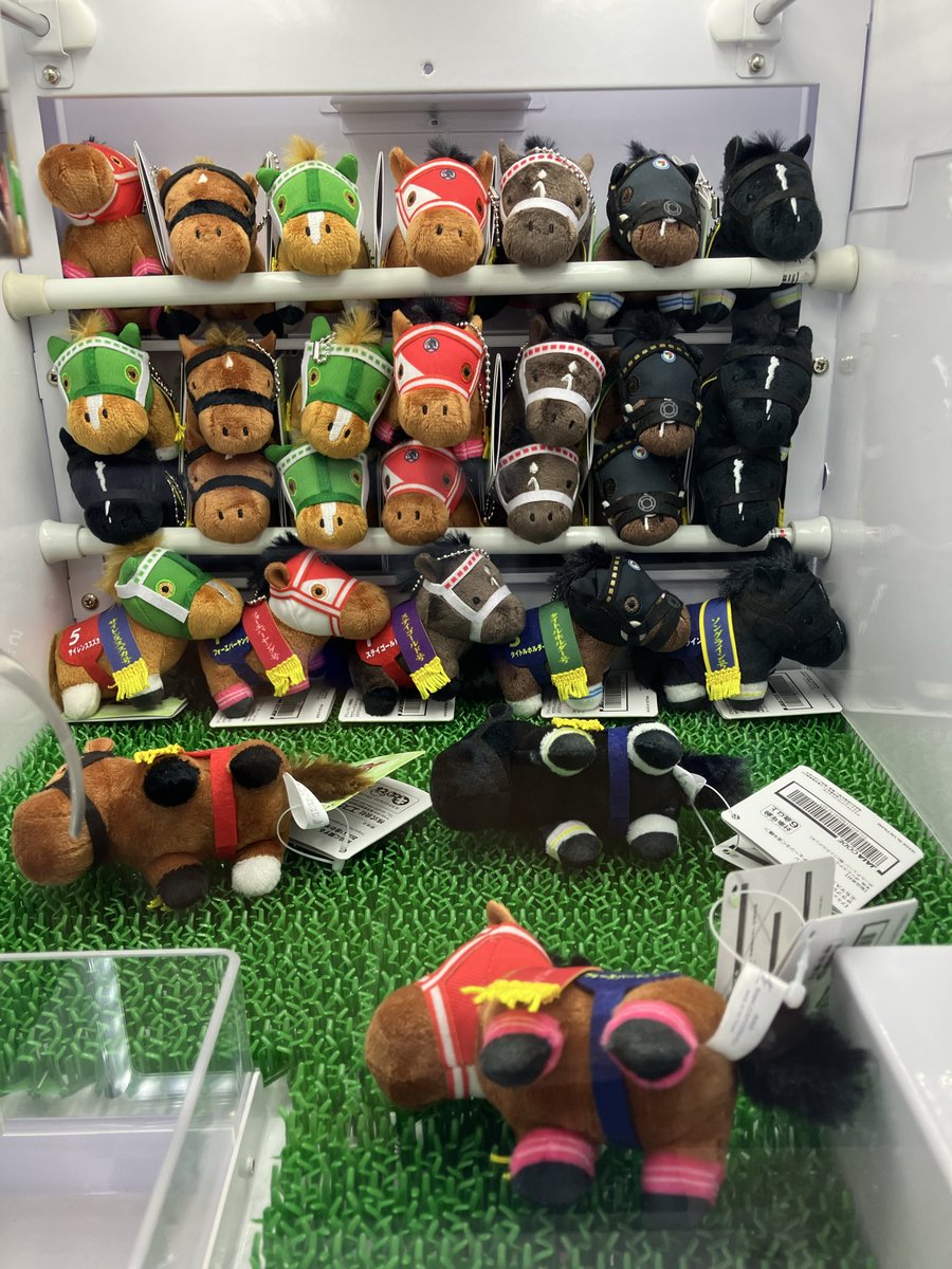 ミニキャッチャーコーナーに新景品登場してます！！ ＊サラブレッド