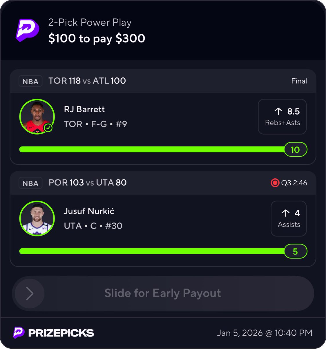 Sharpstacktips's tweet image. CASH IT ✅✅🥳🥳 

Don’t miss out 👀💸 Group chat is live &amp;amp; free plays just dropped—join via link in bio 🔥

#GamblingX | #PrizePicks | #Underdog | #CS2 | #Dota2 | #LeagueOfLegends | #eSports | #GamblingTwitter #TennisPicks #CFB #NFL #fanduelparlays