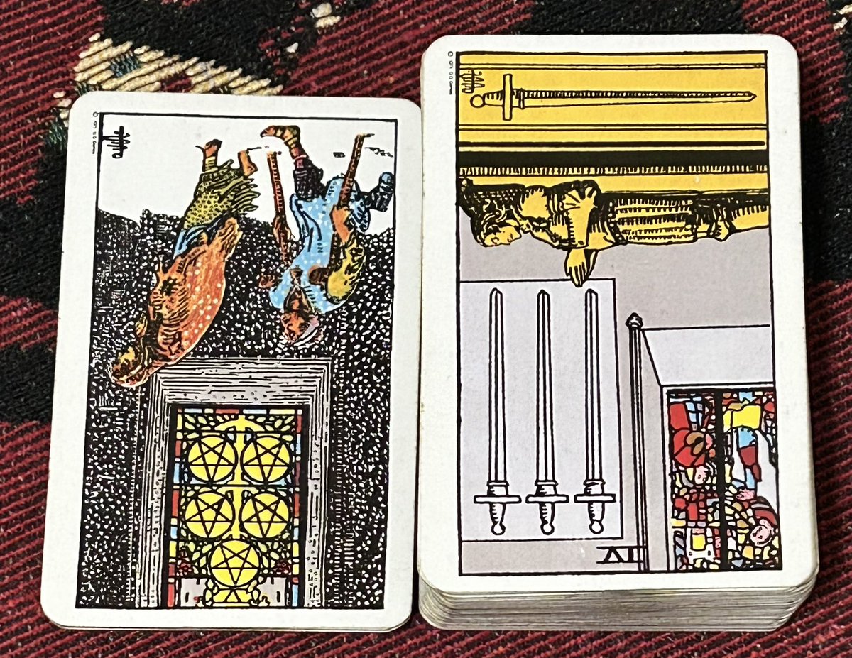 1月7日をウエイト版タロットで占うぞ♪ 👻神楽先輩の独り言カード 顕現・ソードの4番 潜在・コインの5番 新しい知見が得られるらしい！ とりま、  仕事して、 マクドナルドに行く予定しかないのに、 本当にあるのだろうか？ YouTubeに期待か？w 読書に期待か？w とりま ...