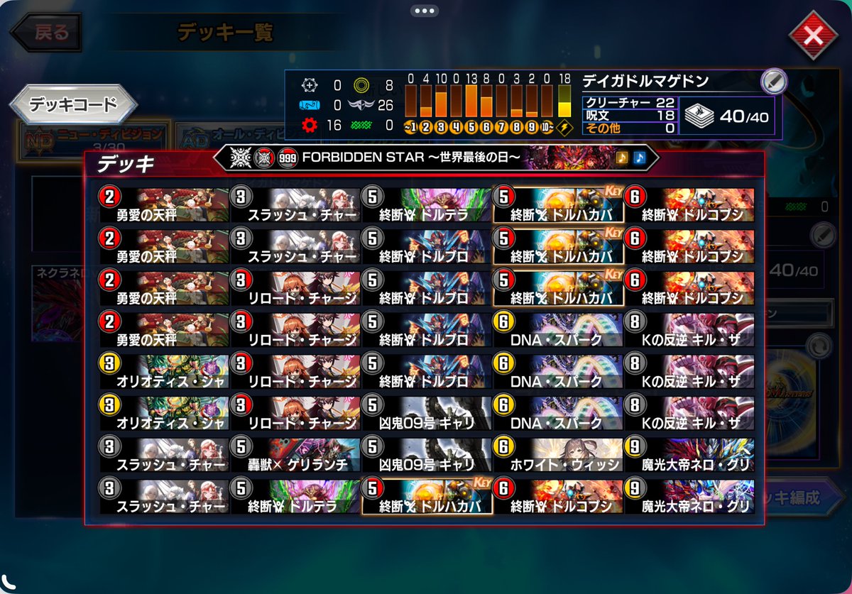 デイガドルマゲドンで瞬間36位、初の1650超えを達成 ネクラドル