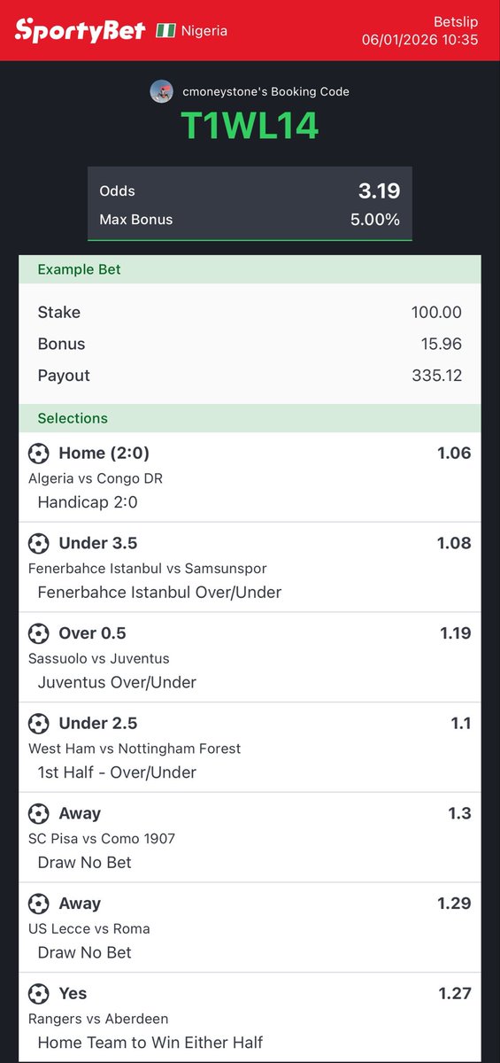 IAMCMONEY's tweet photo. Boom with me 3 odds🏆 https://t.co/bGPCr6AWWg