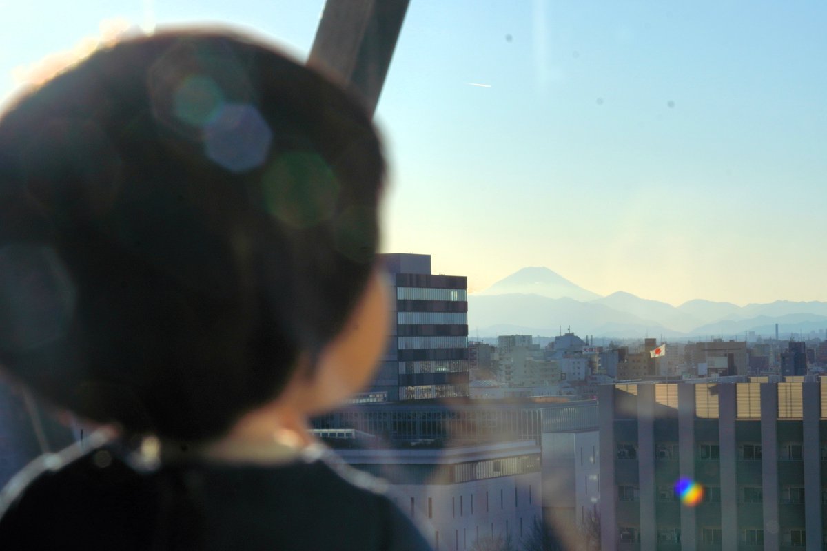 中野区役所10階からはなんときれいな富士山が！ ついに見つけたビュー